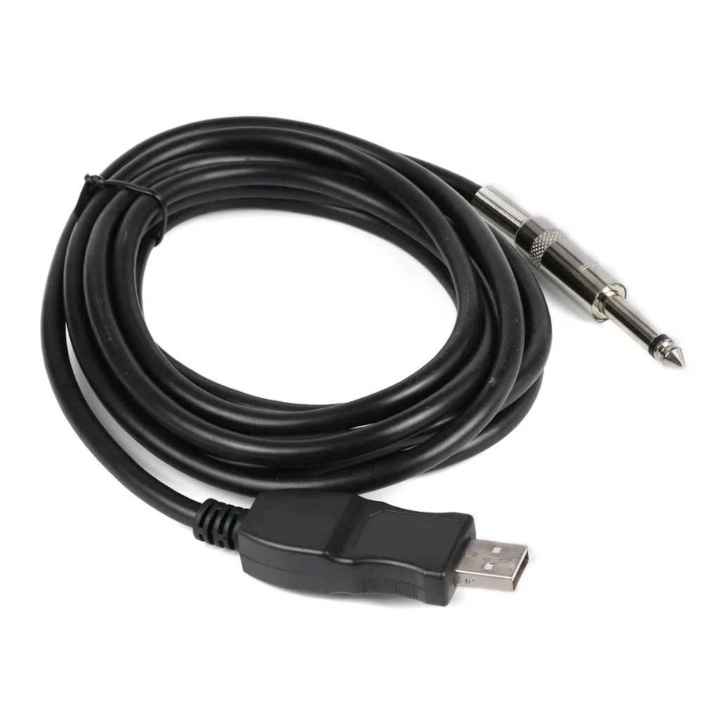 W780 3 м гитарный бас 1/4 'ƌ мм разъем к USB интерфейсу Соединительный инструмент