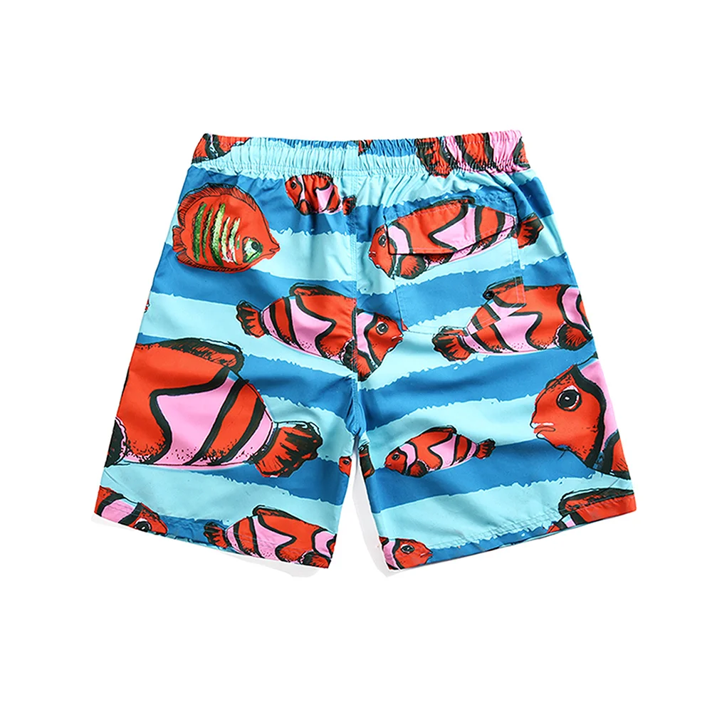 Fish Swim Trunks For Men New Fashion Summer Beach Surfing Board Shorts (3)
