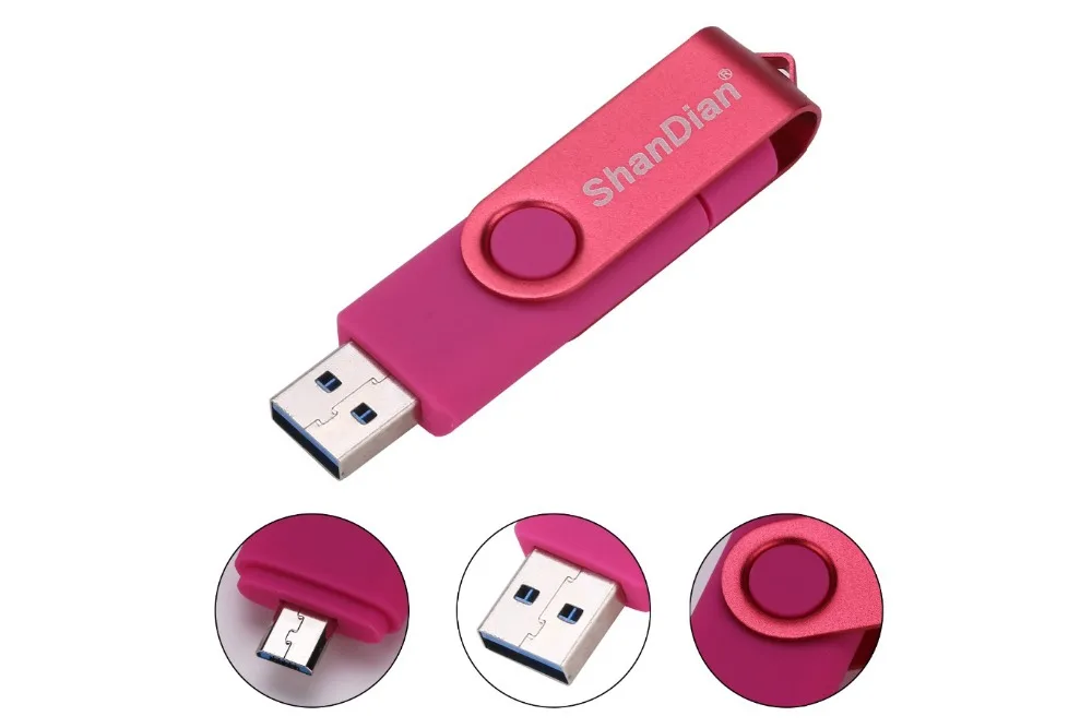 SHANDIAN USB 3,0 Смартфон USB флеш-накопитель OTG Флешка 8G/16G/32G/64GB флеш-накопитель U диск