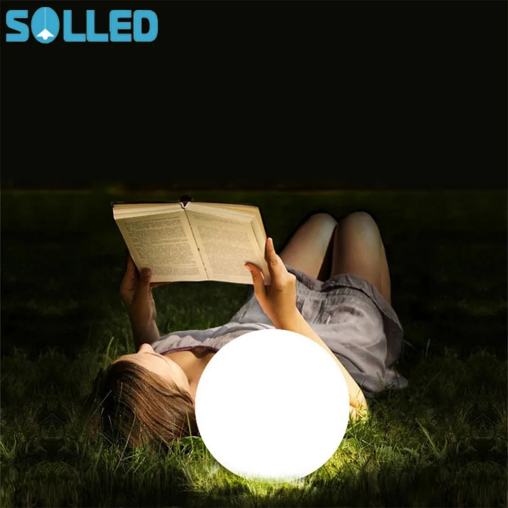 

SOLLED RGB Colorful LED Floating Ball Remote Control Illuminated Swimming Pool Ball Light IP65 Home Outdoor Garden Light