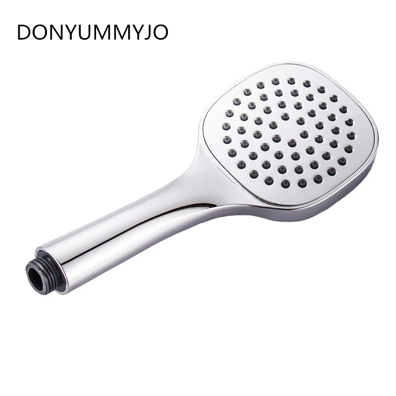 1pc Square Plastic Chrome-plated Oxygen-containing Water-saving Pressurized Single-function Shower Head | Строительство и ремонт