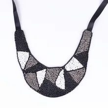 2016 Nouveau arrivé Ethnique collier Bohême Résine collier À La Main Broderie multicolore Perle colliers et collier de déclaration des femmes