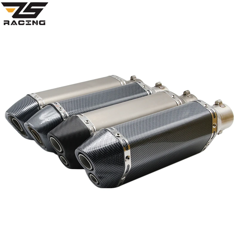 ZS гоночный мотоцикл Akrapovic Yoshimura глушитель выхлопной трубы R1 R3 R6 FZ1 FZ6 TMAX CBR CB400 Z750 Z800 GSXR ER6N ER10N Racing