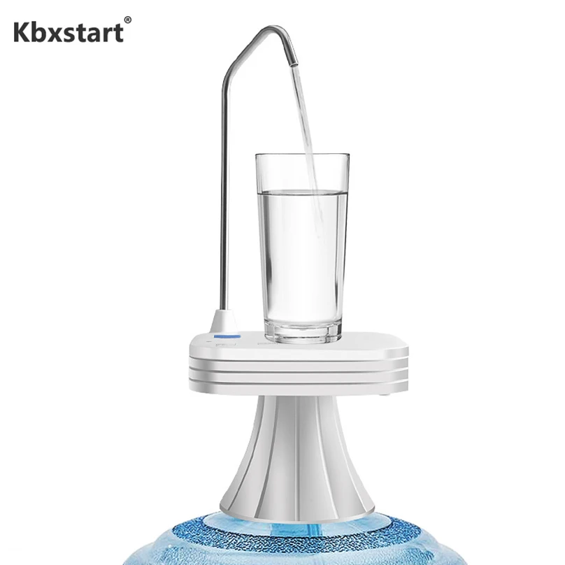 

Water Bottle 5 Gallon Dispenser Portable Compact Electronic Rechargeable Automatic Replacement for Manual Pump 1 to 5 Gallons