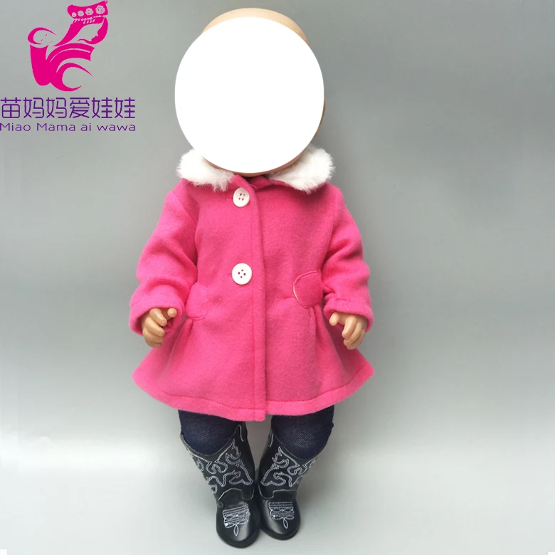 18 дюймов Девочка Кукла Одежда Набор для кукла новорожденная кукла брюки одежда 1" Кукла пальто брюки