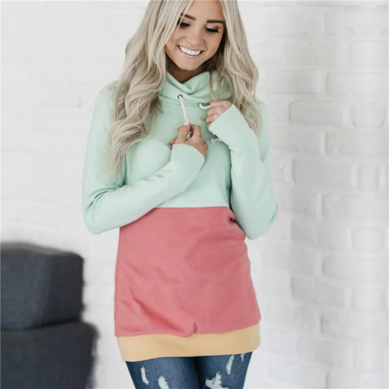 2018 Autumn Winter Pullover Sweatshirt Women's Warm thick Over-sized Sweatshirts ladies sports Not hooded plus size hoodies Hoodies