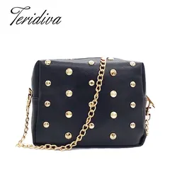 

Bolsos Women Bag Ladies Small Handbag Over Shoulder Rivet Chain Handbag Women Crossbody Bag Mini Messenger Bags for Female
