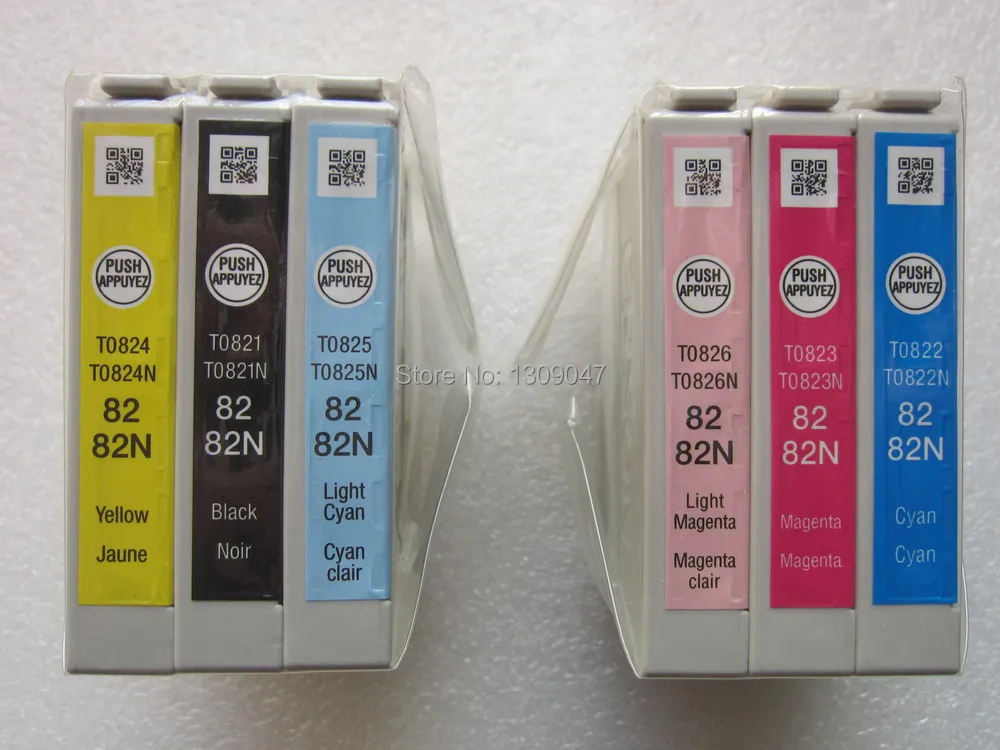 82N ink cartridge T0821N T0822N T0823N T0824N T0825N T0826N genuine ink cartridges For Epson R270 R290