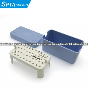 

Dental Plastic Endo Box With A Ruler for Files dental endo container