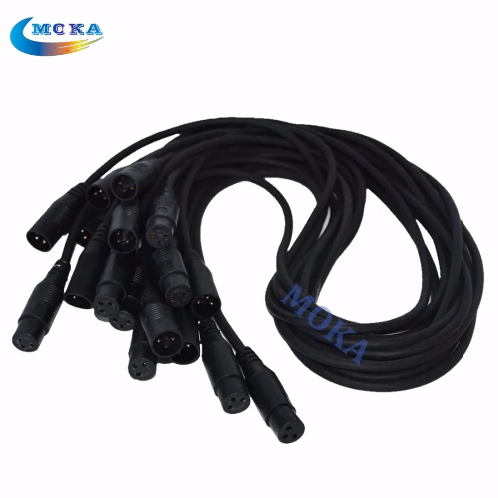 

10 pcs/lot 1.5 meter 3 pin Male / Female XLR Signal Connection DMX Cable signal cable for stage lighting effect fast shipping