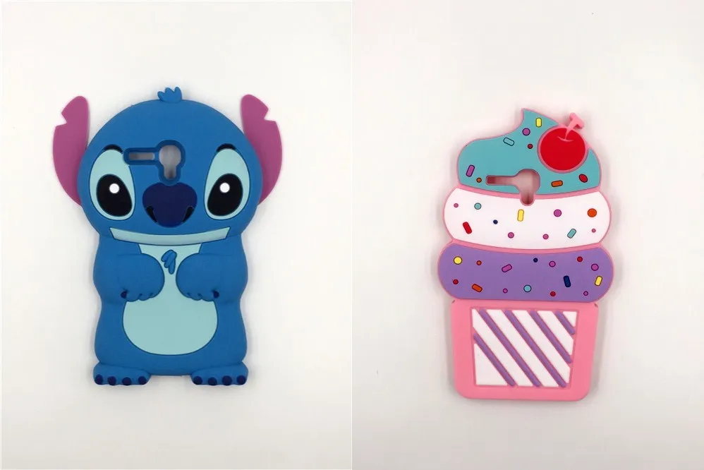 

3D cute cartoonviolet Cat Silicone Phone Case For Alcatel One Touch Pop 3 5025D 5025 Cases For Pop3 5.5" Back Cover