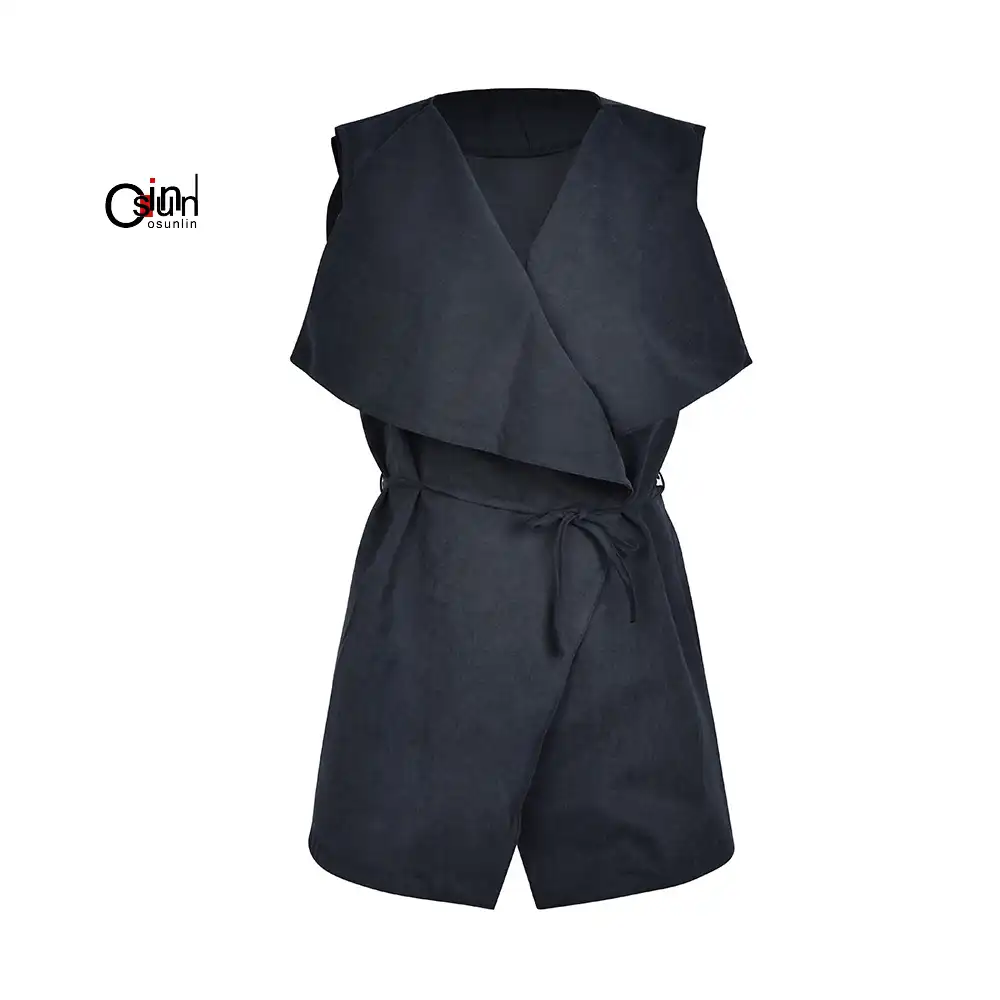 Osunlin 2019 для женщин летние дикий Рубашка Модный Кардиган Нерегулярные нагрудные