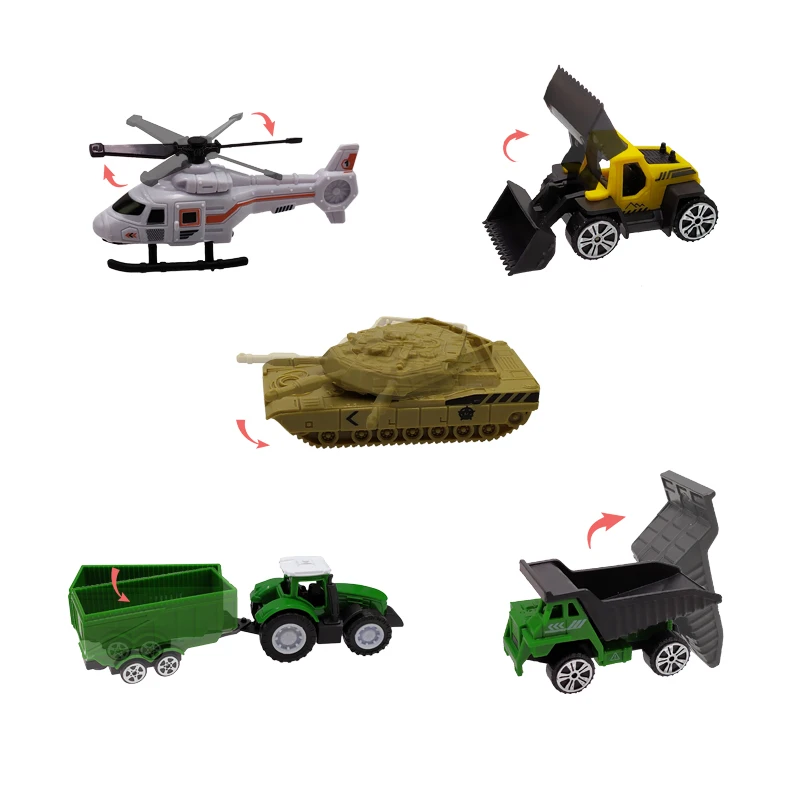Urtoypia литой автомобиль игрушки 1: 64 модель строительной машины пожарная машина скорой помощи самолет трактор спортивный автомобиль игрушка для мальчиков