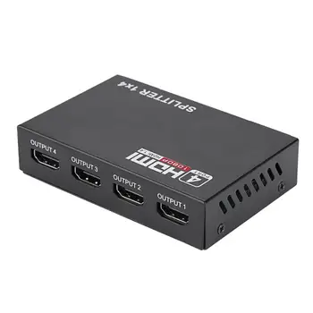 

5.1Gbps HDMI Splitter 1X4 HDMI Hub HD 1080p 1 in 4 out 4 Port Repeater Amplifier 1.4