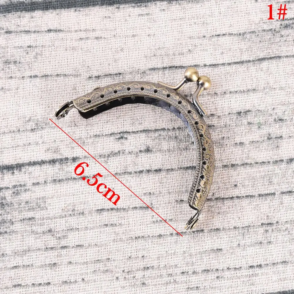 1PC 20cm Antique Brass Metal Purse Frame Ring Clasp Handle For Bag Craft Bag Making Sew
