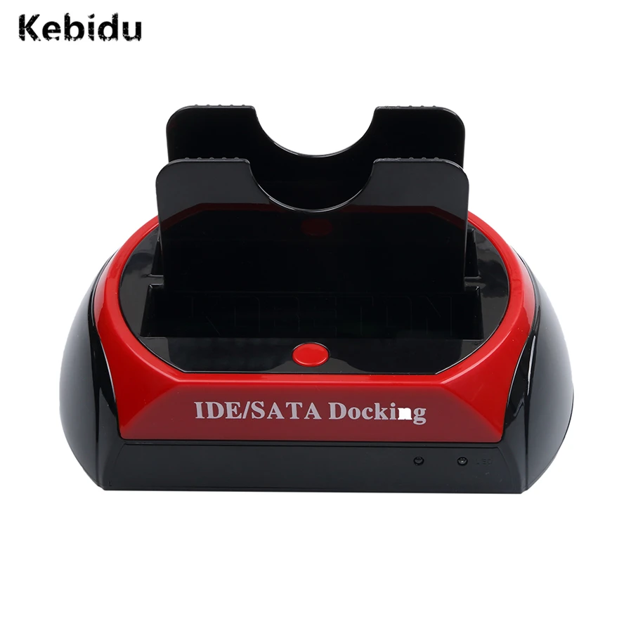 

Kebidu 2017 New HDD Docking Station Dual USB 2.0 2.5" 3.5" IDE SATA External HDD Box Hard Disk DRIVE Enclosure Card Reader