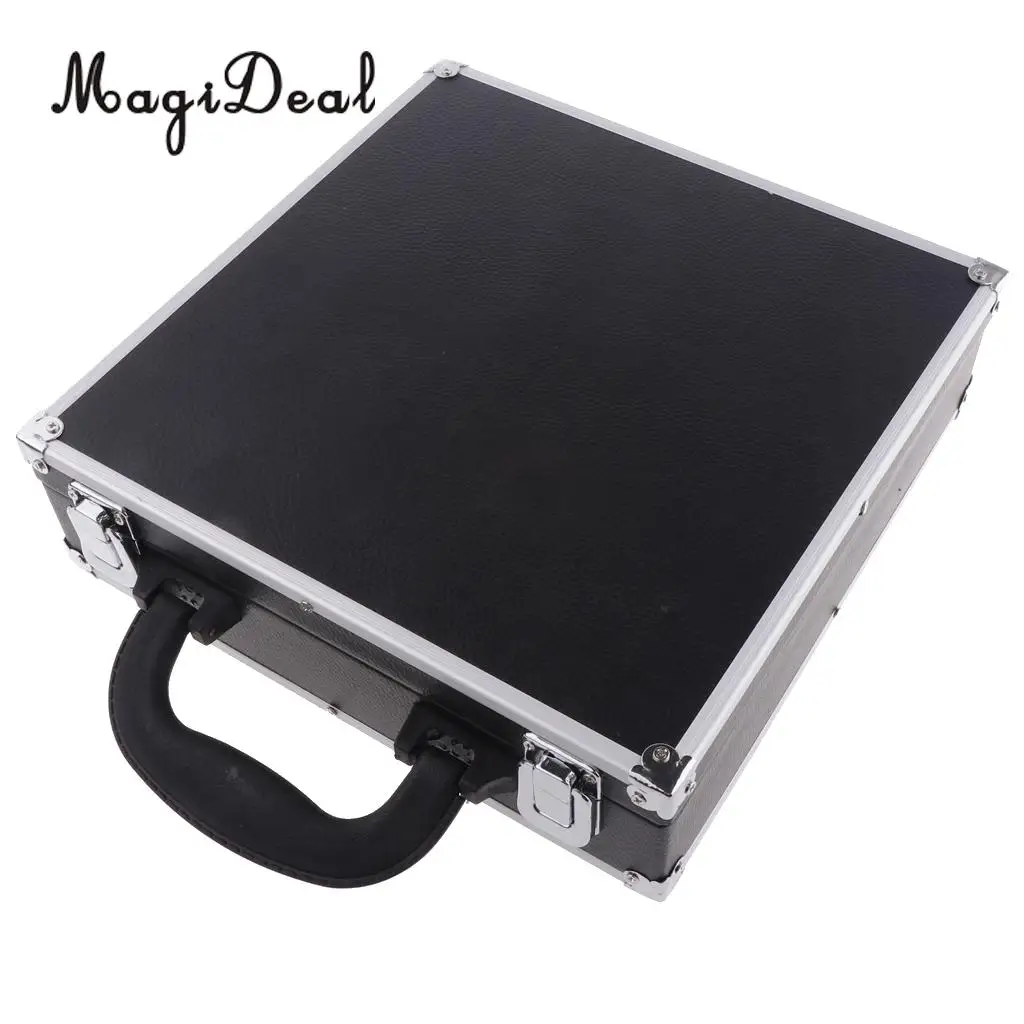 PU Billiard Storage Snooker Box Pool Balls Carrying Case For Billiard Accessory with Carry Handle Black