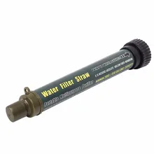 Портативный открытый фильтр для воды, очищающий с удлинительной трубкой, дикое поле, для питья, для выживания на открытом воздухе, для походов, кемпинга, инструмент для выживания