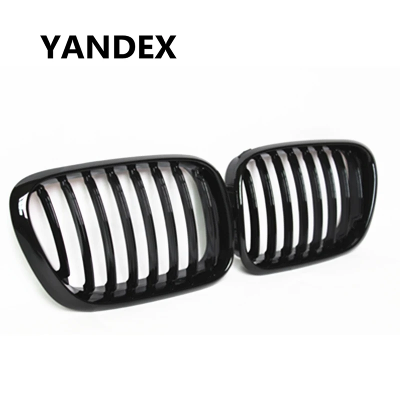 

1-slat gloss black replacement front bumper grill grille fit for X5 e5 33.0i 3.0d 4.4i 4.6is 2000-2003 grill mesh