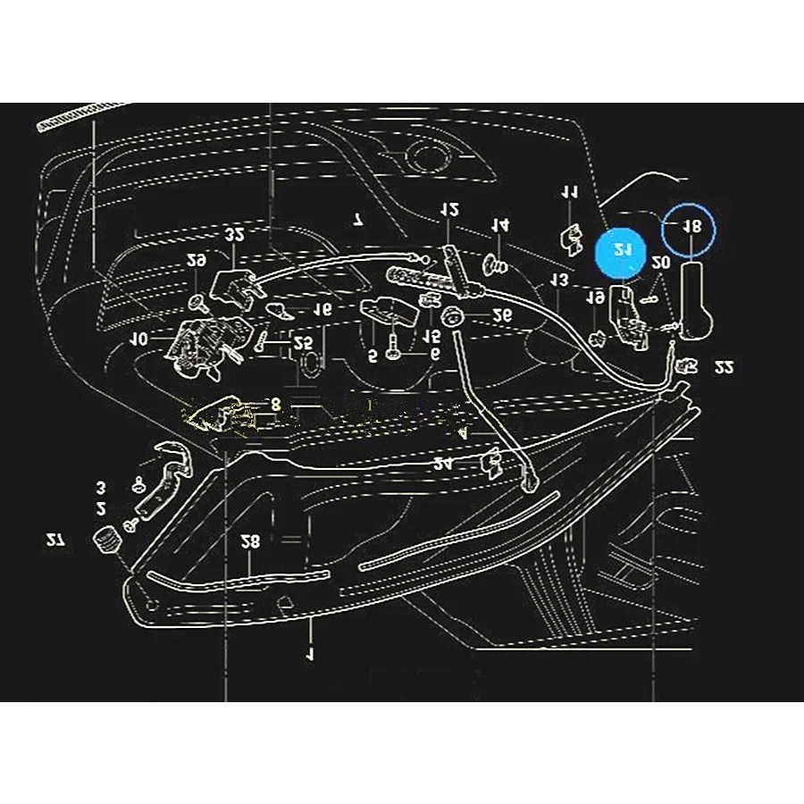 HONGGE черный LHD капота ручка& Кронштейн подходит для VW Jetta Golf MK4 Bora Polo, beetle Polo превосходный 1J1 823 533C 1J1 823 633A