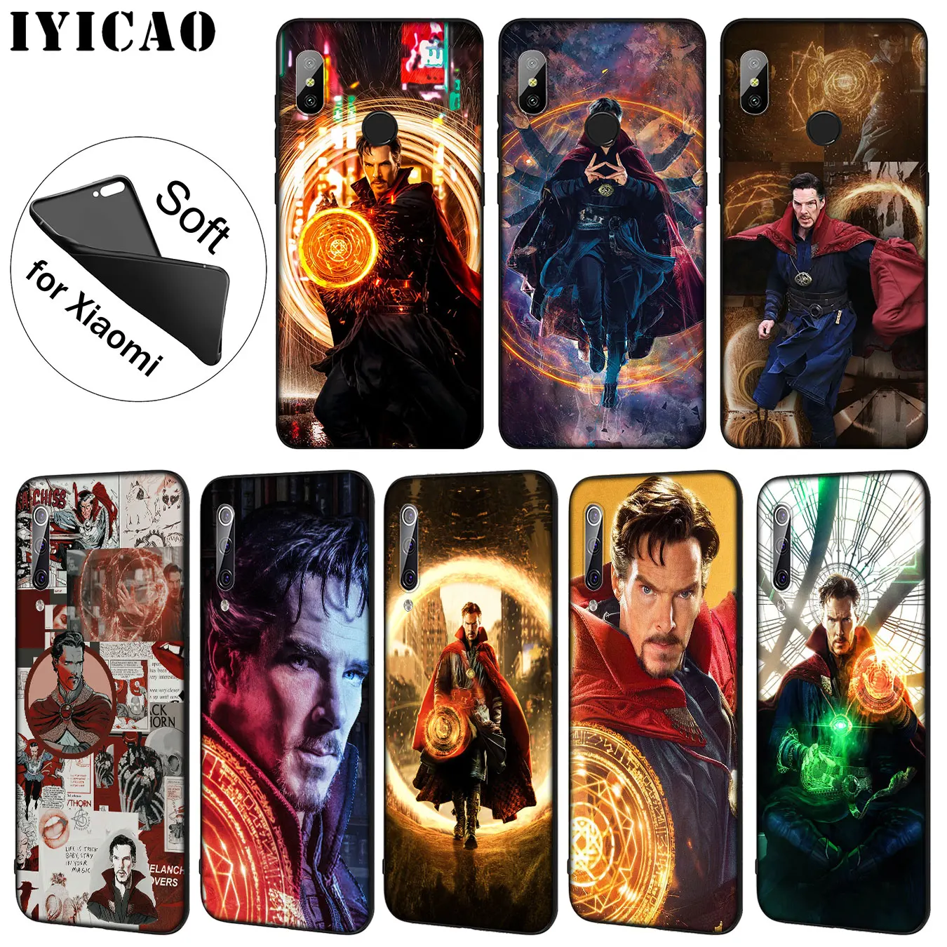 

IYICAO Marvel Doctor Stephen Strange Soft Silicone Phone Case for Xiaomi Mi 9 8 A2 Lite A1 6 6X pocophone f1 MAX 3 mi9 mi8 mia2