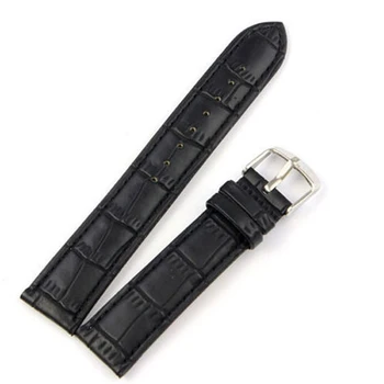 

*Unique Genuine Leather Strap Steel Buckle Wrist Watch Band Soft 18~24mm Men's Women's Watch Accessories*