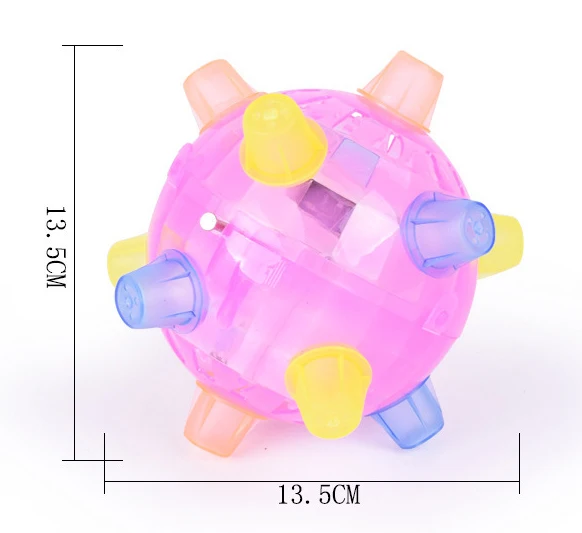 Jumping Joggle LED Light Up Bouncing Vibrating Sound Sensitive Ball Baby Toys UK 
