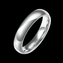 REFAXI 1pc Elegance Stackable Silver Ring Wedding Bands Anniversary Rings for Women Valentine’s Day Love Gift