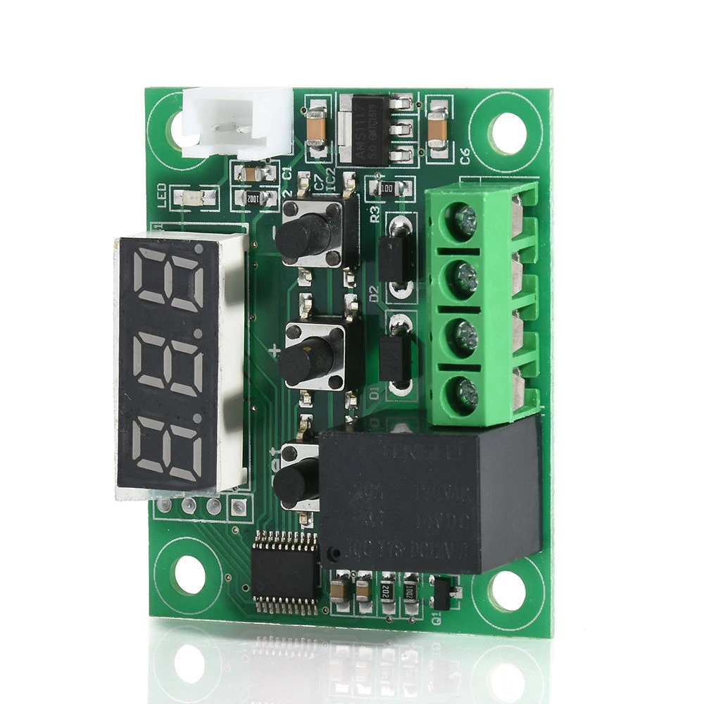 

W1209 Blue LED Digital Temperature Controller Board Micro Thermostat Electronic Temp Control 12V DC Sensor Module Switch