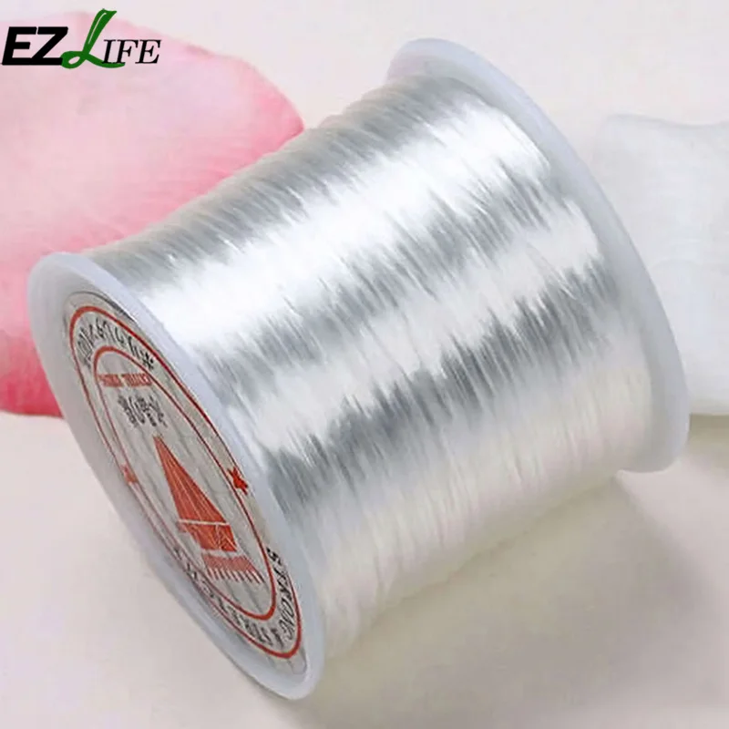 

Hot Sale 80 Yards White Stretchy Elastic Crystal String Cord DIY Craft Thread Jewelry Making Thread String Thread LQW0410