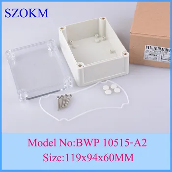 

10 pcs/lot plastic project box plastic case electric shocker plastic enclosure for electronic handheld enclosure 119x94x60mm