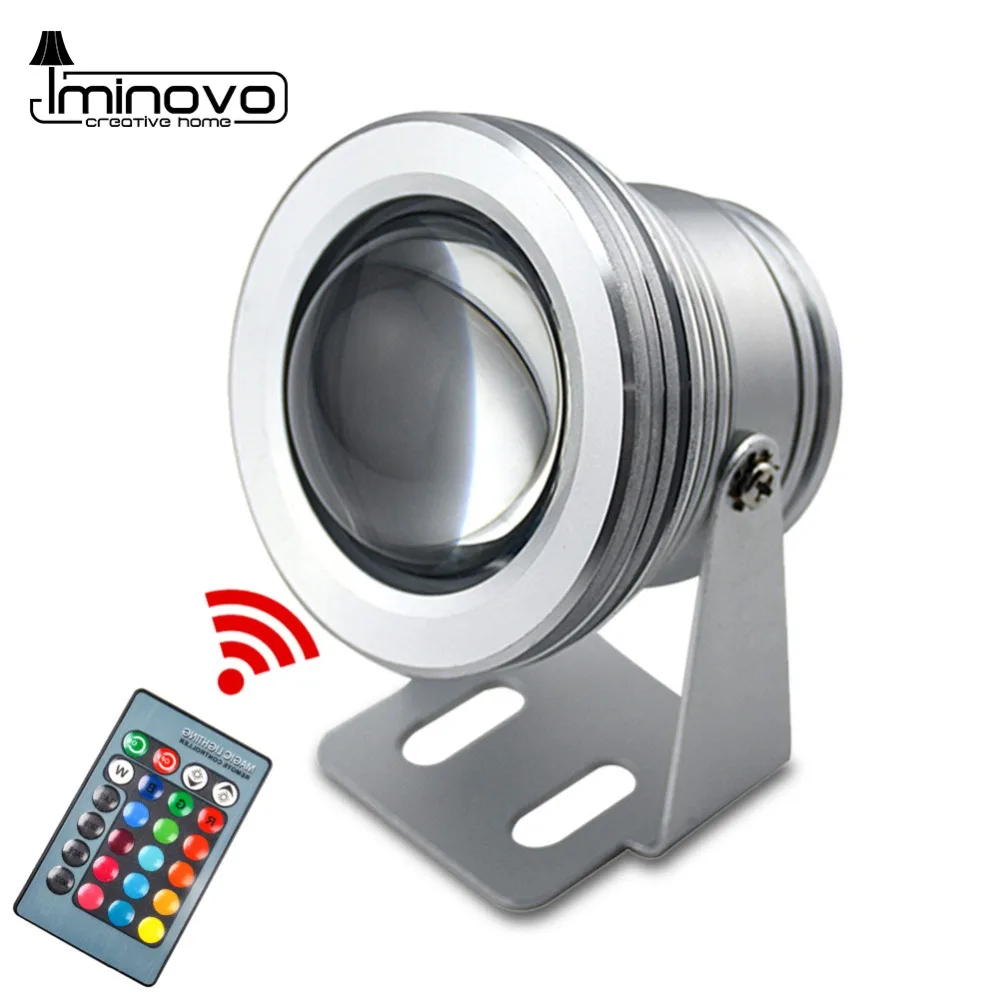 

10leds RGB Led Underwater Light Pond Submersible IP67 Night Lamp DC 12V 24VRemote Outdoor Swimming Pool Garden Party Landscape