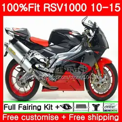 Впрыска для Aprilia красный черный Mille RSV1000 10 11 12 13 14 15 83SH8 RSV 1000R R RSV1000R 2010 2011 2012 2013 2015 обтекатель