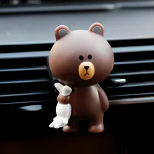 Автомобильный освежитель воздуха с зажимом на вентиляционное отверстие, милый ароматизатор, кукла, кролик, утка, медведь, освежитель воздуха для дома, автомобилей, салона, ароматизатор, подарок