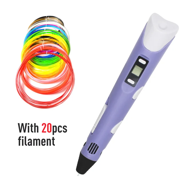 Buy 3D printing pen 2nd Generation 1.75mm PLA Filament