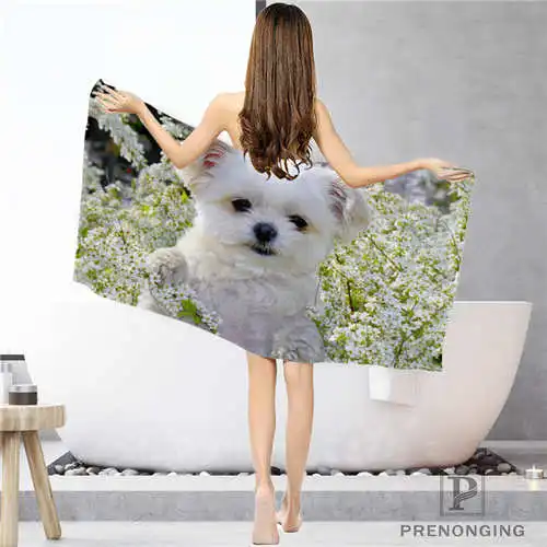Custom cute-white-dog-(1) тряпка для ванной комнаты полотенце s полотенце для лица/банное полотенце для душа Размер s 33x74 см/72x143 см#18-12-16-03-104