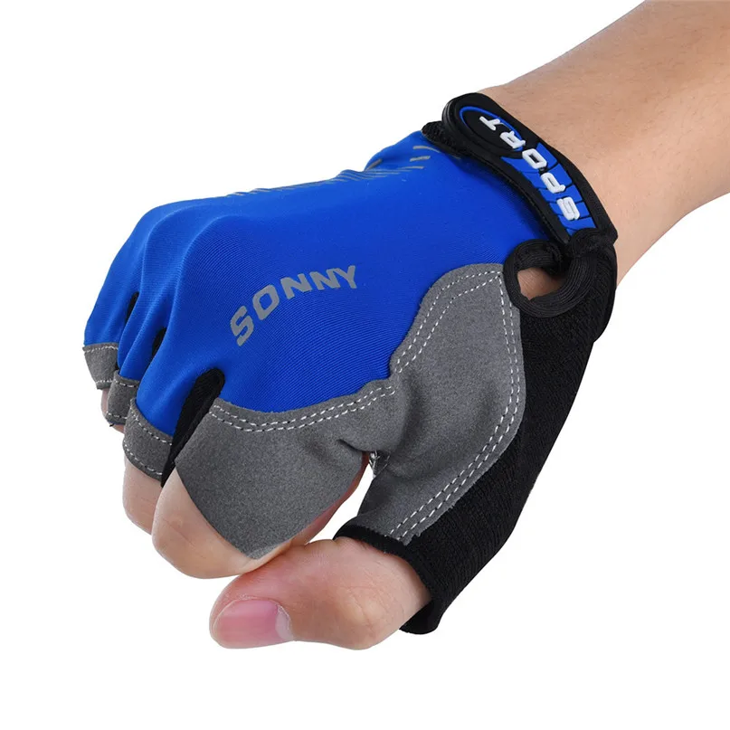 Cycling Bike Half Finger Gloves Skidproof Breathable MTB Mountain Sweat Mesh Bicycle Gloves Men Women Sports Cycling Clothing #2 (6)