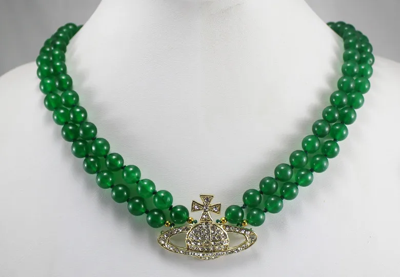 

Wholesales -Jewelry Christmas Beautiful 2 rows black pearl Crystal Pendant Necklace Free gift free shipping