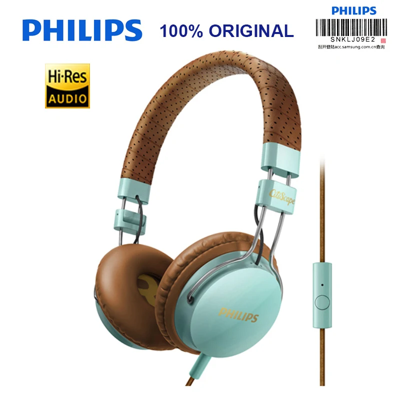 Оригинальные Наушники Philips SHL5505 3 5 мм L образный штекер проводное управление