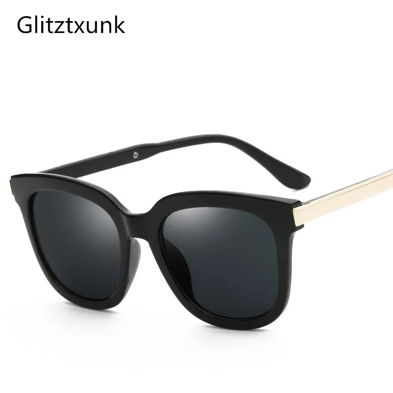 

Glitztxunk New Square Sunglasses Retro Men Women Brand Designer 2018 Sun glasses Vintage coating mirrored Oculos De sol UV400