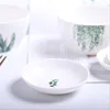 1PC Green plants Mini Size Pigments Ceramics Soy Dish Sauce Vinegar Jam Dishes Kitchen Small Plate Tableware Novelty Gift ► Photo 2/5
