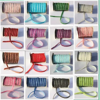 

5 yard/lot 3/8 "10mm Sparkle Glitter metallic Glitter ribbon Velvet ribbon Headband Clips Bow wedding party party decoration
