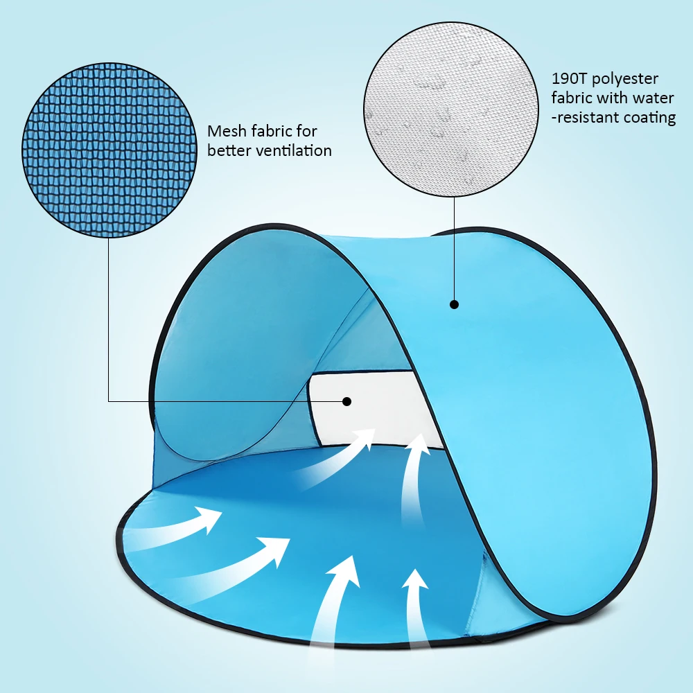 Открытый Кемпинг палатки Мгновенный Всплывающий тент детский пляж палатка кабана Портативный Анти УФ солнечные укрытия для кемпинга рыбалки Пешие прогулки