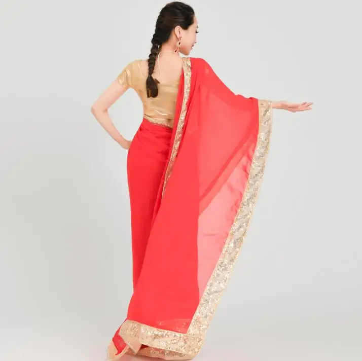 Женский танцевальный костюм Lehenga Choli в индийском стиле для выступлений топ + юбка