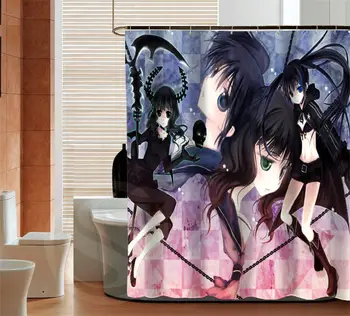

Hatsune Miku custom Shower Curtain High quality Japanese anime polyester fabric beautiful Bathroom curtains