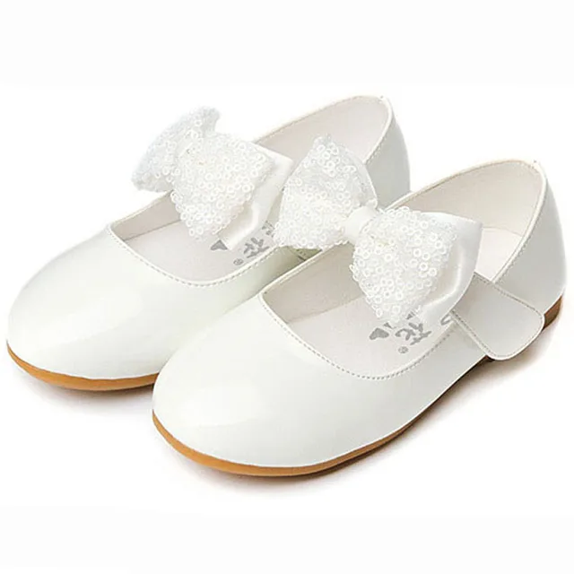 2017 New Flat Heel Sequins Bow Tie Kids Shoes Fashion 2017 New Flat Heel Sequins Bow Tie Kids Shoes Fashion Children Wedding Slip