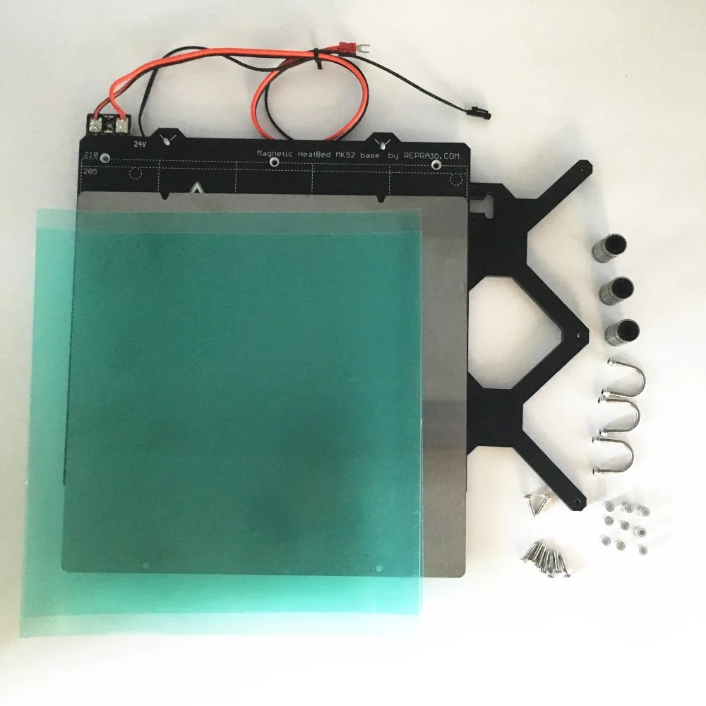 Kaufen Reprap Prusa i3 mk3 3d drucker erhitzt bett full kit, mit PCB magneten bett, Y wagen, stahl blatt, PEI blatt, schrauben und spacer