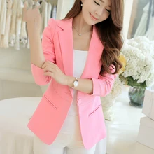 New Spring Autumn Fashion Single Button Blazer Female Office Lady Slim Blazer Femeninos Chic Elegant Blazers And Jackets Women New Spring Autumn Fashion Single Button Blazer Female Office Lady Slim Blazer Femeninos Chic Elegant Blazers And Jackets Women