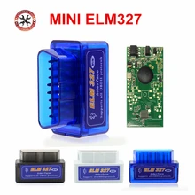 Мини ELM327 Bluetooth интерфейс V2.1 OBD2 автоматический диагностический инструмент работает на Android Torque/PC v 2,1 адаптер BT