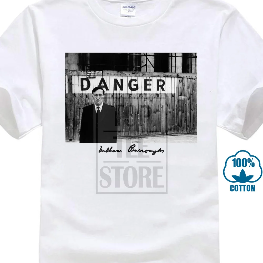 

William Burroughs * Danger Mens T Shirt Fashion Summer Paried T Shirts Top Tee 2018 New Short Sleeve Casual T Shirt Tee Joggers